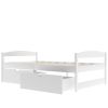 Twin size platform bed, with two drawers