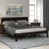 Platform Bed Frame with Headboard , Wood Slat Support , No Box Spring Needed ,Queen,Espresso