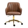 Modern Luxury High Quality Genuine Leather Office Chair with Adjustable 360Â° Swivel Height