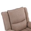 Functional sofa chair with 8-point massage + heating, manual reclining Flat sofa chair, ergonomic wool linen + pu fabric heavy duty sofa, suitable for