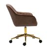 Modern Luxury High Quality Genuine Leather Office Chair with Adjustable 360Â° Swivel Height