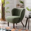 Tufted Side Chair with Solid Wood Legs for Living Room Bedroom