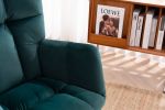 Modern Velvet Tufted Upholstered Rocking Chair Padded Seat for Living Room Bedroom