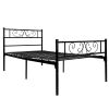 Twin Size Metal Bed Frame Black