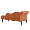 60.6" Velvet Chaise Lounge with Nailhead Trimmed and Buttons Tufted,Tufted Long Lounger with Solid Wood Legs and1 Pillow