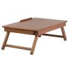 Alden Lap Desk, Flip Top with Drawer, Foldable Legs