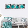 Canvas Wall Art Rose Flower Painting, Canvas Prints Wall Artwork Pictures for Bedroom Bathroom Wall Home Decorations-4 Panels