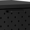 Nightstand Black 15"x13.8"x21.3" Steel