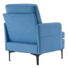 FCH Lounge Chair, Comfy Single Sofa Accent Chair for Bedroom Living Room Guestroom, Blue