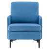 FCH Lounge Chair, Comfy Single Sofa Accent Chair for Bedroom Living Room Guestroom, Blue