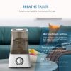 2-in-1 Ultrasonic Humidifiers for Large Bedroom 1.2 Gallon Tank, Choose Color