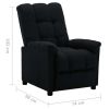 Recliner Black Fabric