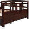 Full Size Daybed Wood Bed with Two Drawers