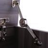 Vanity Make-up Dressing Table with Flip up Mirror Top Spacious Storage Vanity Table, Ebony and White XH