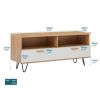 High quality table top and wood grain color TV Cabinet,can be assembled in Lounge Room, Living Room or Bedroom