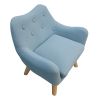 Microfibres fabric upholstered child accent armchair with wooden legs Princess Private Small Bedroom Exclusive  kids sofa