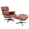 High grade vintage 8 layer leather plywood ergonomic design office chair