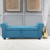 Upholstered Flip Top Storage Bench