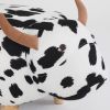 Animal storage stool for kids, ottoman bedroom furniture, cow style kids footstool, cartoon chair with solid wood legs, decorative footstool for offic