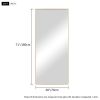 Aluminum Alloy Full Length Wall Mounted Mirror